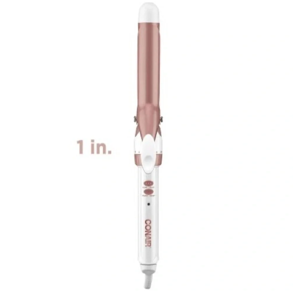 Conair Double Ceramic 1” Curling Iron – Rose Gold – New in Box